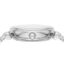 Emporio Armani Gianni T-Bar Automatic Silver Dial Silver Steel Strap Watch For Women - AR60022